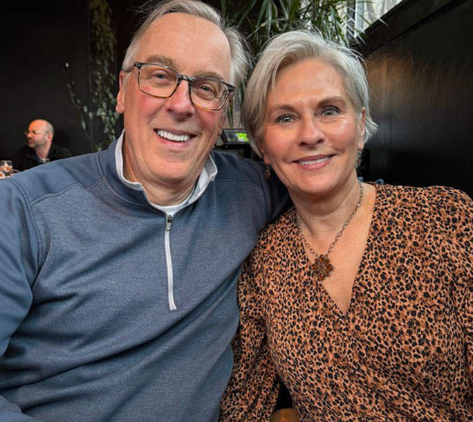 Greg Peterson with his wife